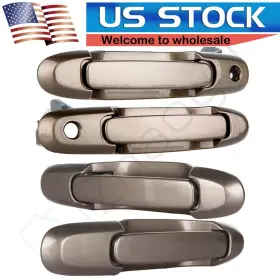 E80243501cp Eccpp 4pcs Door Handles For 98-03 Toyota Sienna Beige Exterior Right Left Front Rear