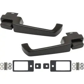 Bh40005a Eddie Motorsports 1967-72 Chevy Truck Billet Aluminum Door Handles Diamond Style Pair Matte