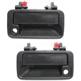 14903344 Evan-fischer Exterior Outside Textured Black Door Handle Pair Lh Rh For 2dr Sidekick Tracker