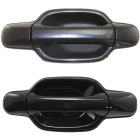 16588229 Evan-fischer New Set Of 2 Door Handles Front And Rear Passenger Right Side Smooth Black Rh Pair