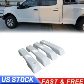 Mbsg-f150-21-24-w Fisona For 2021-2025 Ford F150 Crew Door Handle Covers Without Smartkeyholes Z1 Yz White