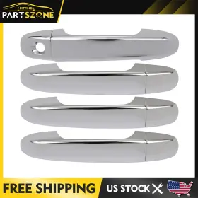 Ft64012u03 Fitting Partszone Fits 2012-2017 Toyota Camry Chrome Abs Plastic Door Handle Cover Covers New