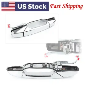 Flashbuyeasyusa 550728813524 Door Handle Exterior Chrome Rear Right Fit Gmc Cadillac Escalade Base 07-13 Rh