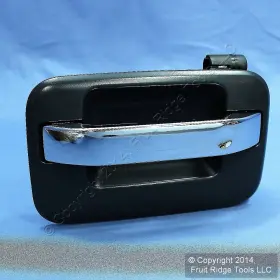 7l34-1626601-daw Fomoco Ford Oem Rear Driver Side Exterior Chrome Door Handle With Textured Finish