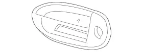 4f1z-5422404-abptm Ford Genuine Handle Assembly - Door Outer
