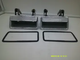 E0vb-5422468-aa Ford Two 1980-1989 Lincoln Town Car Exterior Door Handles Oem Chrome With Gskts