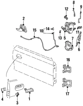 F4zz-6322405-j Ford Genuine Handle