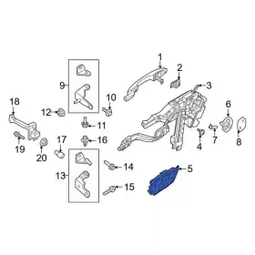 Lj6z-7822404-ccptm Ford Genuine Handle Outside