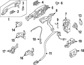 N1wz-e22404-ar Ford Genuine Handle Outside