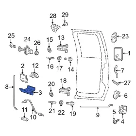 Dc3z2522634aa Ford Oe For F-250 Super Duty 08-16 Front Interior Door Handle Trim