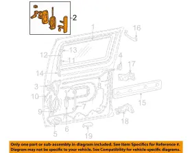 8c2z1526604ab Ford Oem 92-02 E-350 Econoline Club Wagon Side Sliding Door-handle