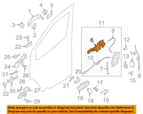 Bk2z6126685a Ford Oem 15-23 Transit-150 Front Door Lock Hardware-handle Base