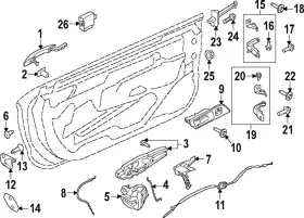 Pr3z-6322405-aa Ford Genuine Handle Outside
