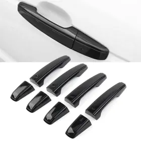 Fortodayy 550756229106 8pcs Door Handle Cover Trim Fit Range Rover Vogue Evoque Sport Discovery Blk