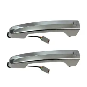 23463985 General Motors Exterior Door Handle Set Of 2 Crystal White Tricoat 2015-20 Escalade Tahoe Yukon