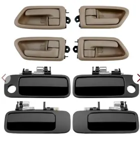 6922033040 Gledewen Exterior And Interior Door Handle Set 1997-2001 Toyota Camry Front Rear L&r