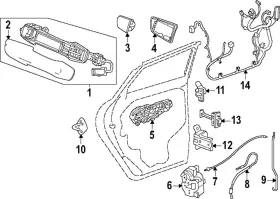 13563179 Gm Genuine Handle Outside