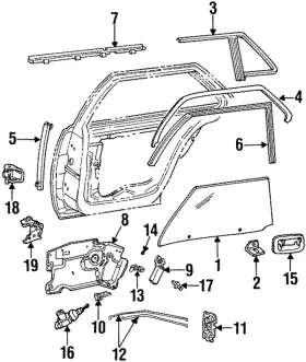 Gm 16619643 Genuine Handle Outside