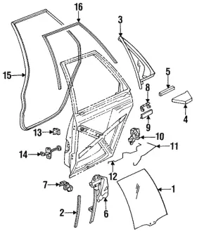 21094229 Gm Genuine Pivot Assembly Rear S/d O/s Hdl