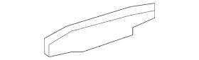 84053458 Gm Genuine Black Rear Driver Side Exterior Door Handle