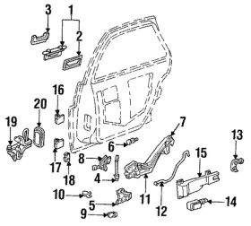 88894568 Gm Genuine Handle Outside