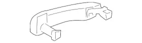 13521811 Gm Genuine Parts Rear Exterior Side Door Handle