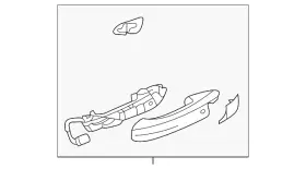 13548512 Gm Genuine Parts Handle Outside