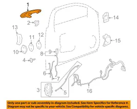 25865676 Gm Oem Oem-outside Exterior Door Handle Left