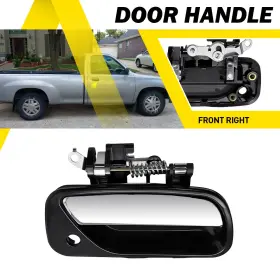 To1311135 Greatautopartsauxi Front Right Exterior Door Handle For 1993-98 Toyota T100 Chrome Lever