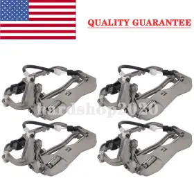 Hardshop2020 Seab-abds58 4x Front And Rear Driver Side Door Handle Carrier Frame Exterior For 00-06 Bmw X5