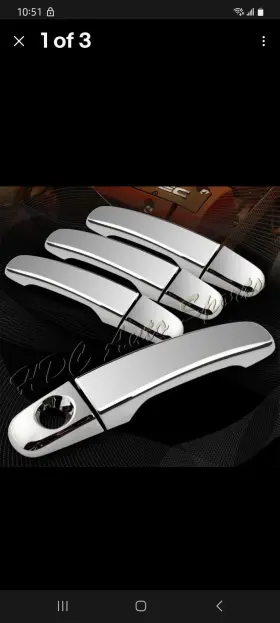 2-dhc-1212-a Hdc Autosports For 2008-2012 Chevy Malibu/hhr Mirror Chrome Adhesive Door Handle Cover Cap Kit