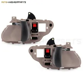 10003460 Higher-autoparts For 1995-99 Chevy Tahoe Interior Door Handles Beige Left Right Side 2 Pcs
