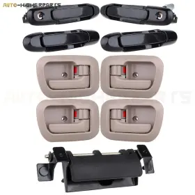 10003531 Higher-autoparts For 1998-2003 Toyota Sienna Front Rear And Left Right Tailgate Door Handles 9 Pcs