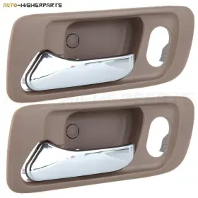 10003544 Higher-autoparts For 1998-2002 Honda Accord Beige Interior Door Handles Front Left Side 2 Pcs