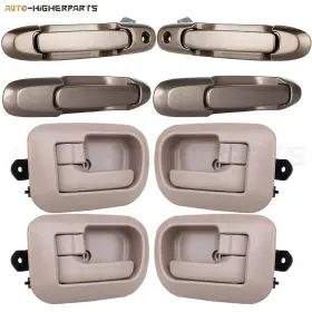 10003652 Higher-autoparts For 1998-2003 Toyota Sienna Exterior And Interior Door Handles Left Right 8 Pcs