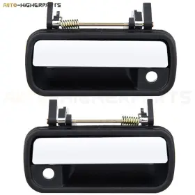 9948756 Higher-autoparts 2 Pcs Chrome Exterior Door Handles Front Left Right Side For 89-95 Toyota Pickup