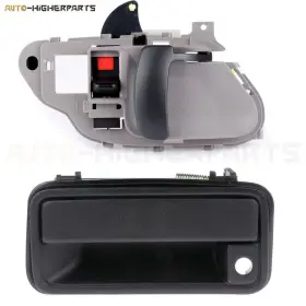 9948957 Higher-autoparts For 1995-1999 Chevy C1500 1x Gray Inside Black Outside Left Side Door Handle