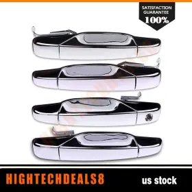 Hig81719801e Hightechdeals08 Chrome Outer Exterior Door Handle Front Rear 4pcs Kit For Gmc Chevy Pickup Truck
