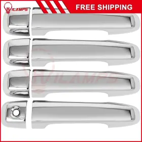 12267088 Hilamps Fits 2010-2019 Toyota 4runner Door Handle Cover Chrome Front Rear Left Right