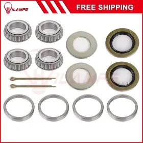 12296015 Hilamps Trailer Hub Wheel Bearing Kit L44643 / L44610 1 Inch X &1-1/16 Fits 2000 Lbs