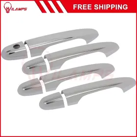 12296035 Hilamps Fits 2014-2018 Jeep Cherokee Plastic Chrome Molding Trim Door Handle Cover
