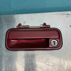 72114-sm1-0030 Honda 90-93 Accord 2 Dr Left Door Exterior Outside Pull Handle Burgundy Oem