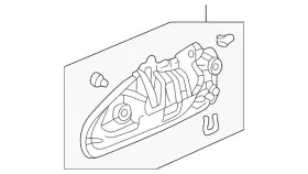 72180-s82-a01zg Honda Genuine Handle Outside
