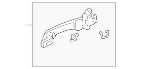 72180-s9v-a11zk Honda Genuine Handle Outside