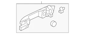 72180-tk8-a21zc Honda Genuine Handle Outside