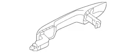 72181-t20-a11zh Honda Genuine Exterior Door Handle