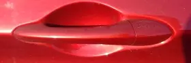 129-50593l Hyundai 11 12 13 2014 Sonata Rear Driver Left Lh Door Handle In Tr Red