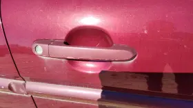 826601e050 Hyundai 06-11 Accent Passenger Right Front Outside Door Handle 5r Wine Red 4