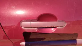 Hyundai 836601e000ca 06-11 Accent Passenger Right Rear Outside Door Handle Back 5r Wine Red 4