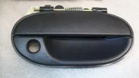 Hy1m97 Hyundai 1997 Accent Outer Front Passengers Black Plastic Door Handle New Aftermarket